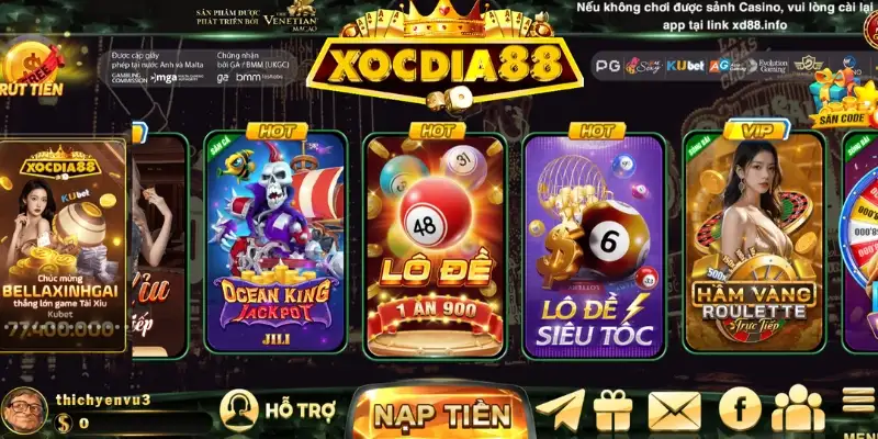 Cá cược lô đề Xocdia88 tìm kiếm phần thưởng hậu hĩnh nhất